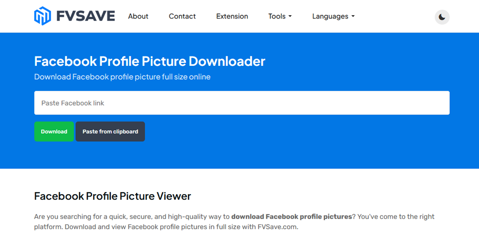 Facebook Profile Picture Downloader